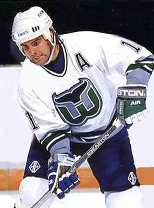 JOHN CULLEN Hartford Whalers 1992 Home CCM Vintage NHL Hockey Jersey 