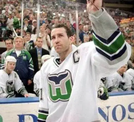 KEVIN DINEEN Hartford Whalers 1996 Home CCM Vintage NHL Hockey Jersey 