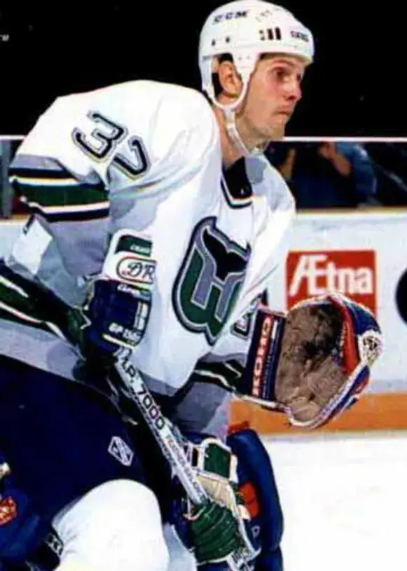 MURRAY CRAVEN Hartford Whalers 1992 Home CCM Vintage NHL Hockey Jersey 