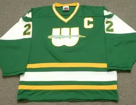 RICK LEY New England Whalers 1978 WHA Throwback Hockey Jersey