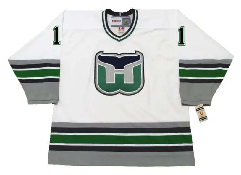 SEAN BURKE Hartford Whalers 1993 Home CCM Vintage NHL Hockey Jersey