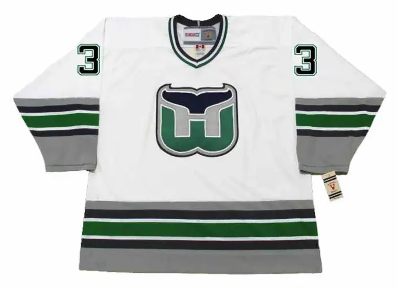 ZARLEY ZALAPSKI Hartford Whalers 1992 Home CCM Vintage NHL Hockey Jersey