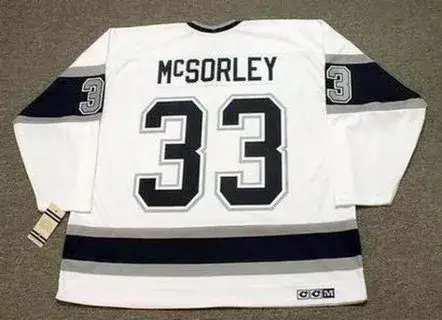 MARTY McSORLEY Los Angeles Kings 1993 Home CCM Throwback NHL Hockey Jersey 