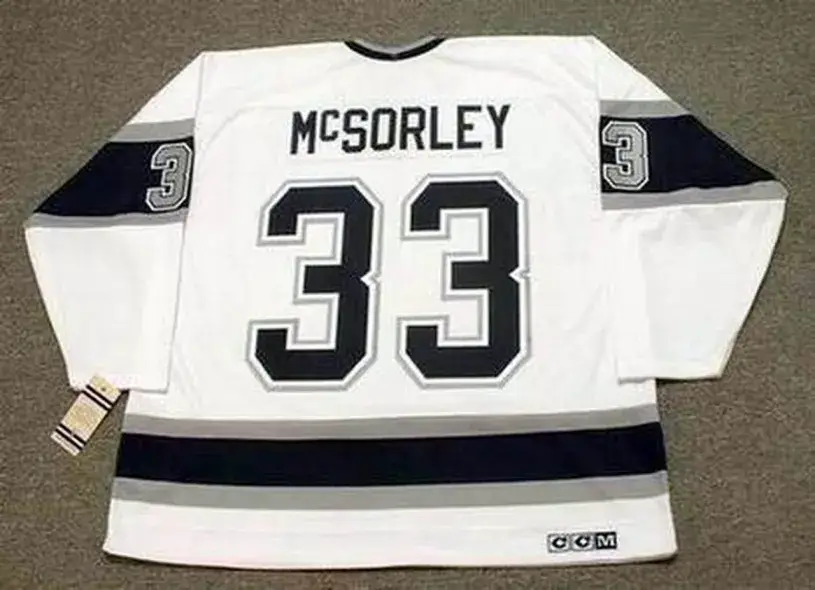 MARTY McSORLEY Los Angeles Kings 1993 Home CCM Throwback NHL Hockey Jersey 