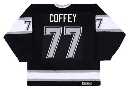PAUL COFFEY Los Angeles Kings 1992 CCM Throwback Away NHL Hockey Jersey 
