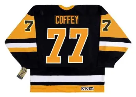 PAUL COFFEY Pittsburgh Penguins 1992 Away CCM Throwback NHL Hockey Jersey 