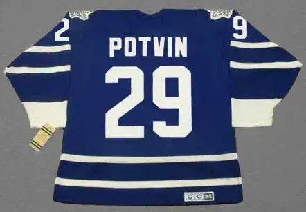 FELIX POTVIN Toronto Maple Leafs 1993 Away CCM Throwback NHL Hockey Jersey 