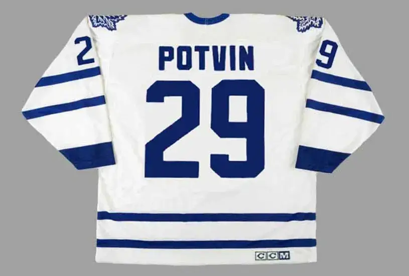 FELIX POTVIN Toronto Maple Leafs 1993 Home CCM Throwback NHL Hockey Jersey 