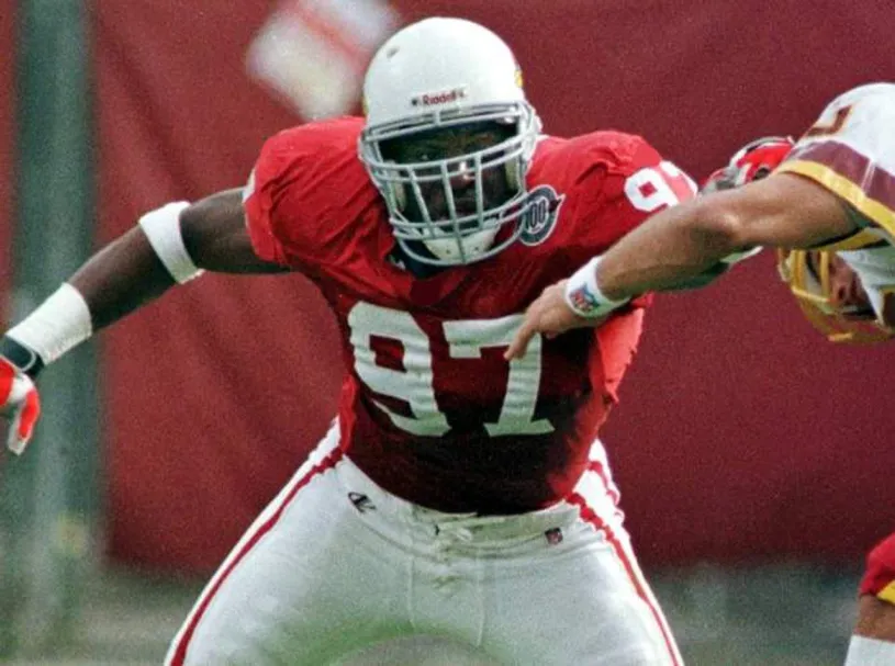 SIMEON RICE Arizona Cardinals 1998 Throwback NFL Football Jersey 