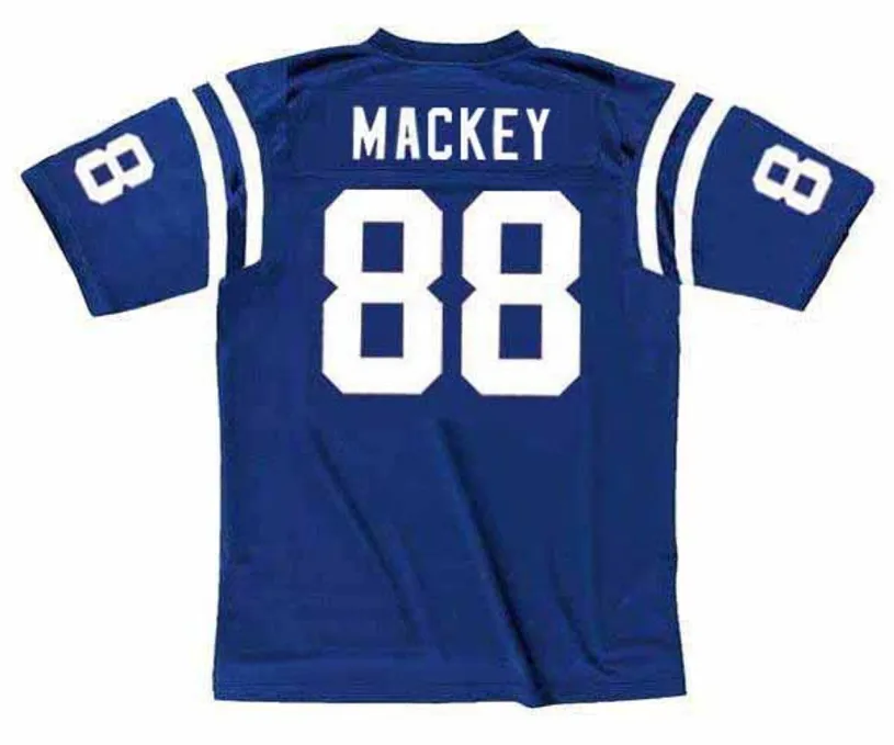 JOHN MACKEY Baltimore Colts 1970 Throwback Home NFL Football Jersey 