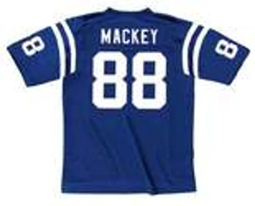 JOHN MACKEY Baltimore Colts 1970 Throwback Home NFL Football Jersey 