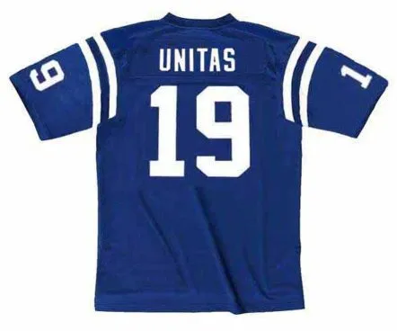 JOHNNY UNITAS Baltimore Colts 1970 Throwback Home NFL Football Jersey 