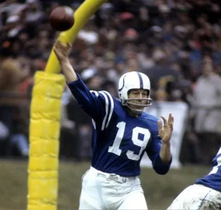 JOHNNY UNITAS Baltimore Colts 1970 Throwback Home NFL Football Jersey 