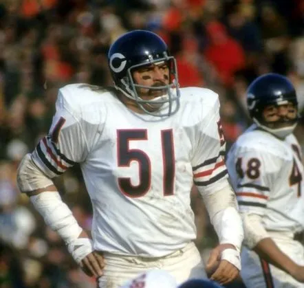 DICK BUTKUS Chicago Bears 1969 Away Throwback NFL Football Jersey 