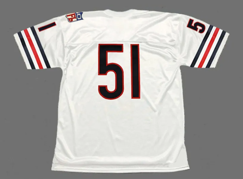DICK BUTKUS Chicago Bears 1969 Away Throwback NFL Football Jersey 