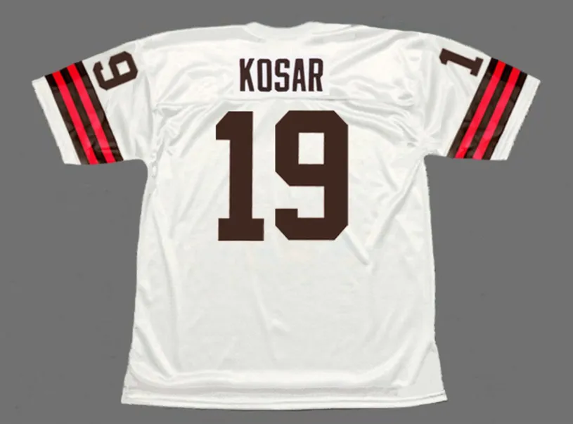BERNIE KOSAR Cleveland Browns 1988 Throwback NFL Football Jersey 