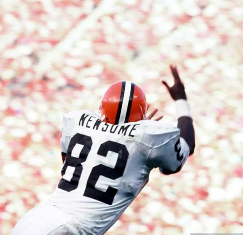 OZZIE NEWSOME Cleveland Browns 1988 Throwback NFL Football Jersey 