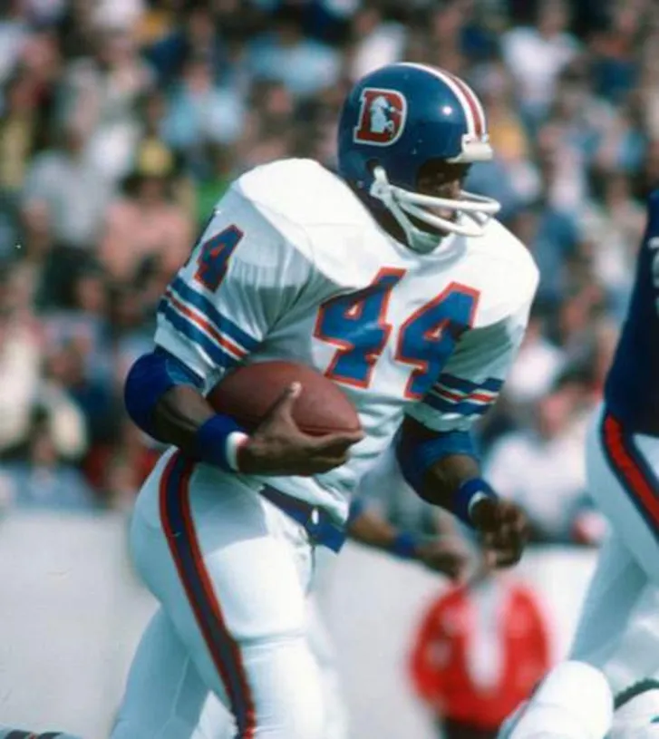 FLOYD LITTLE Denver Broncos 1973 Away Throwback NFL Football Jersey 