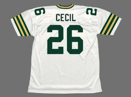 CHUCK CECIL Green Bay Packers 1992 Throwback NFL Football Jersey 
