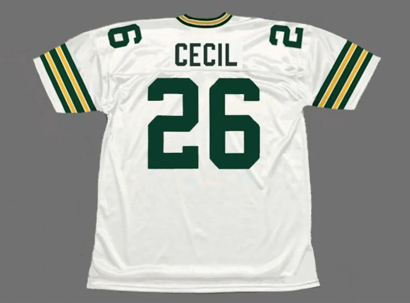 CHUCK CECIL Green Bay Packers 1992 Throwback NFL Football Jersey 