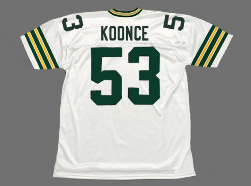 GEORGE KOONCE Green Bay Packers 1994 Throwback NFL Football Jersey 