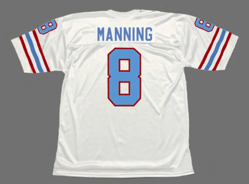 ARCHIE MANNING Houston Oilers 1982 Throwback NFL Football Jersey 