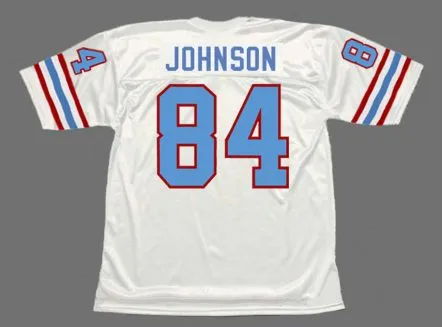 BILLY “WHITE SHOES” JOHNSON Houston Oilers 1977 Throwback NFL Football Jersey 