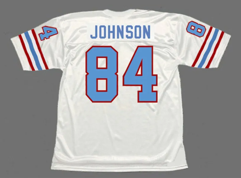 BILLY “WHITE SHOES” JOHNSON Houston Oilers 1977 Throwback NFL Football Jersey 