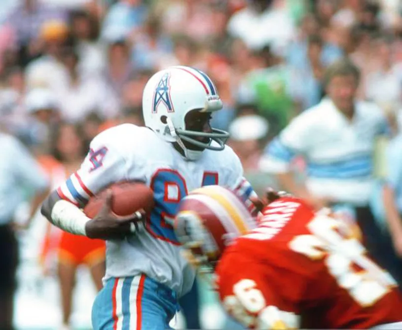 BILLY “WHITE SHOES” JOHNSON Houston Oilers 1977 Throwback NFL Football Jersey 
