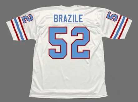 ROBERT BRAZILE Houston Oilers 1977 Throwback NFL Football Jersey 