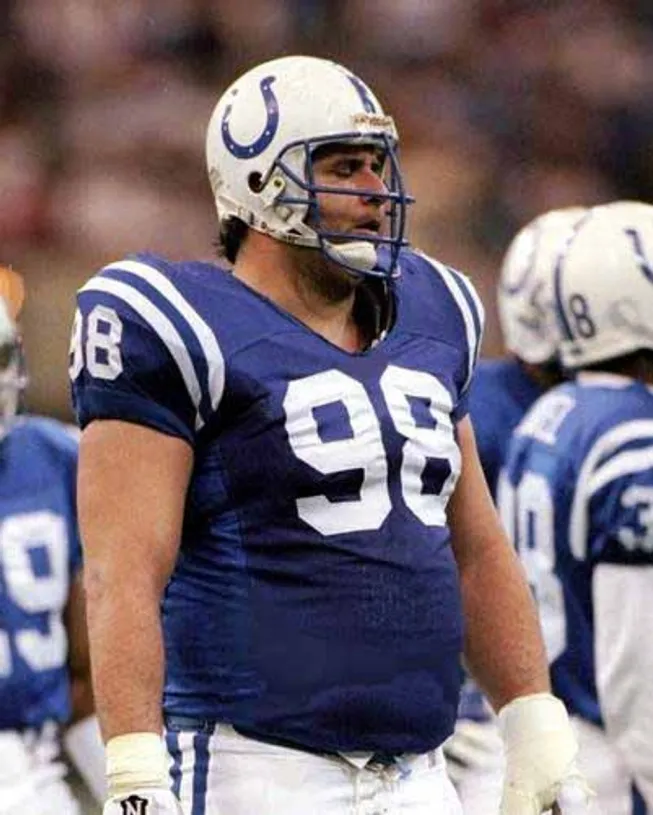 TONY SIRAGUSA Indianapolis Colts 1992 Throwback Home NFL Football Jersey 