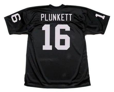 JIM PLUNKETT Los Angeles Raiders 1983 Throwback Home NFL Football Jersey 