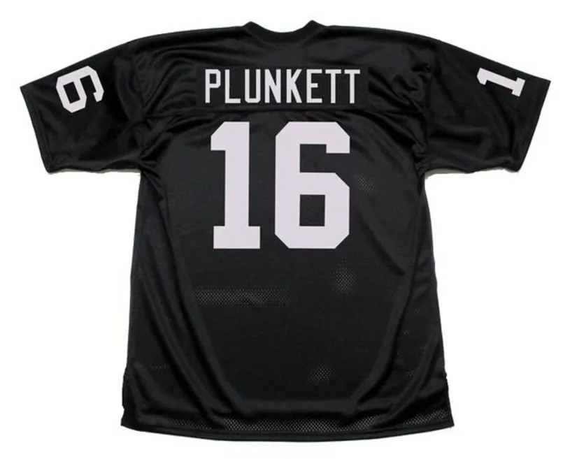 JIM PLUNKETT Los Angeles Raiders 1983 Throwback Home NFL Football Jersey 