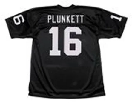 JIM PLUNKETT Los Angeles Raiders 1983 Throwback Home NFL Football Jersey 