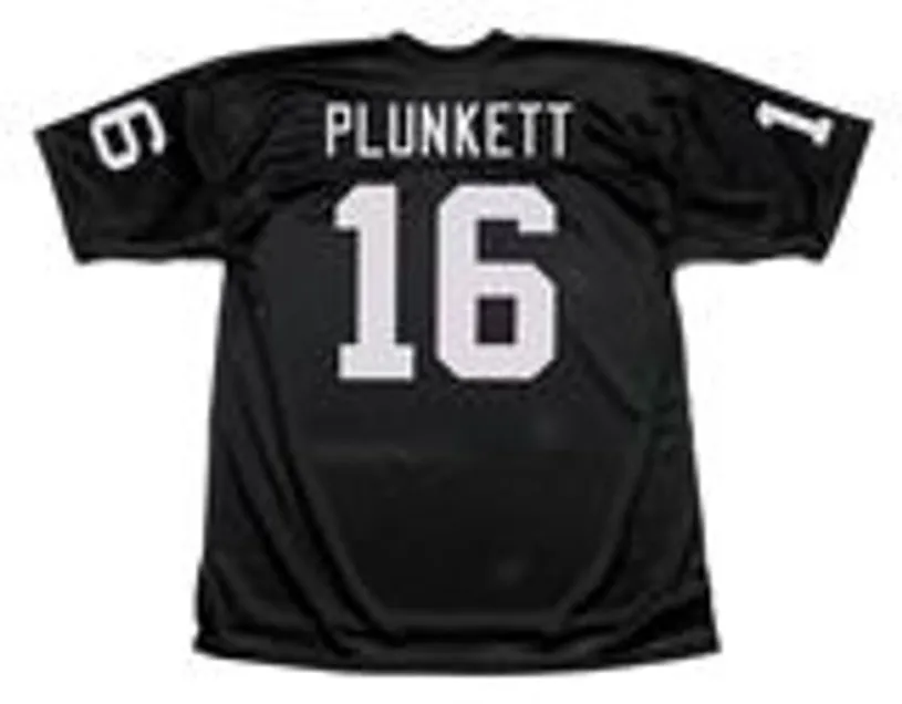 JIM PLUNKETT Los Angeles Raiders 1983 Throwback Home NFL Football Jersey 