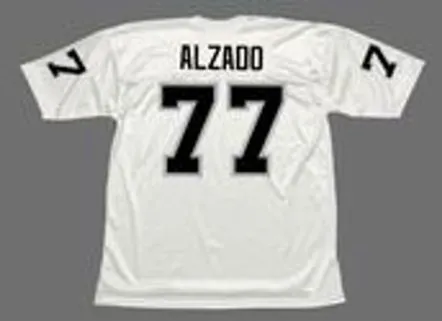 LYLE ALZADO Los Angeles Raiders 1983 Away Throwback NFL Football Jersey 