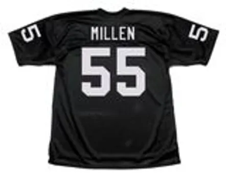 MATT MILLEN Los Angeles Raiders 1983 Throwback Home NFL Football Jersey 