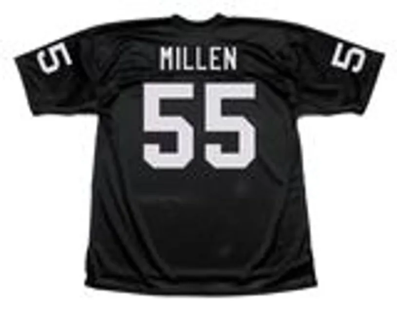 MATT MILLEN Los Angeles Raiders 1983 Throwback Home NFL Football Jersey 