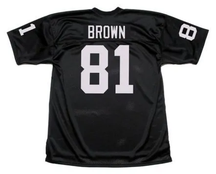 TIM BROWN Los Angeles Raiders 1992 Home Throwback NFL Football Jersey 