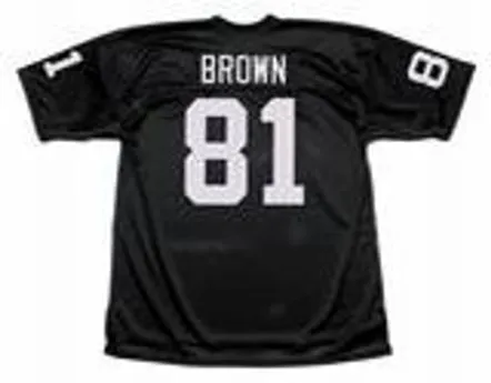 TIM BROWN Los Angeles Raiders 1992 Home Throwback NFL Football Jersey 