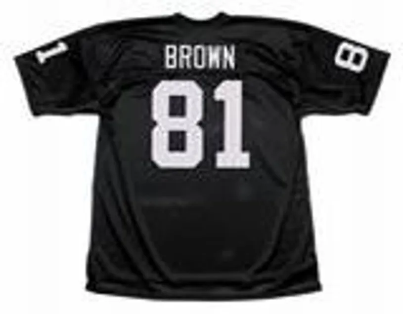 TIM BROWN Los Angeles Raiders 1992 Home Throwback NFL Football Jersey 