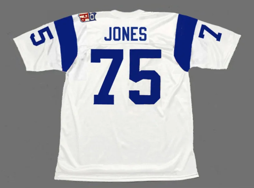 DEACON JONES Los Angeles Rams 1969 Throwback NFL Football Jersey 