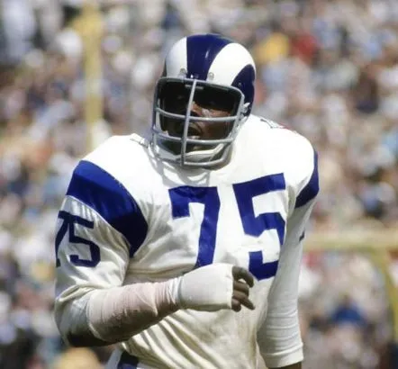 DEACON JONES Los Angeles Rams 1969 Throwback NFL Football Jersey 