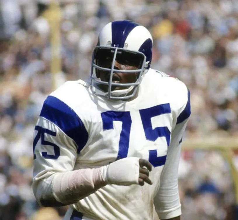 DEACON JONES Los Angeles Rams 1969 Throwback NFL Football Jersey 