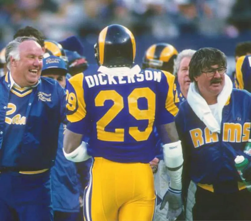 ERIC DICKERSON Los Angeles Rams 1984 Throwback NFL Football Jersey 