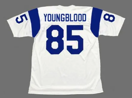 JACK YOUNGBLOOD Los Angeles Rams 1971 Throwback NFL Football Jersey 