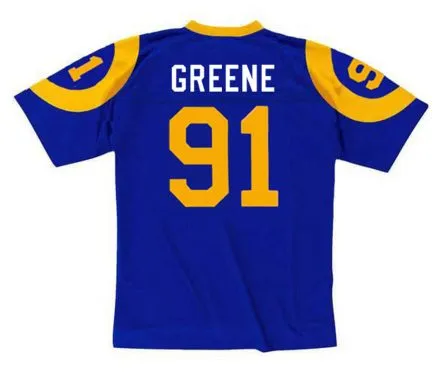 KEVIN GREENE Los Angeles Rams 1989 Throwback NFL Football Jersey 