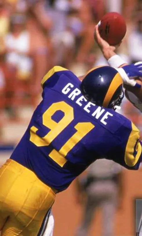KEVIN GREENE Los Angeles Rams 1989 Throwback NFL Football Jersey 