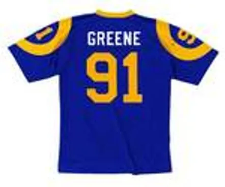 KEVIN GREENE Los Angeles Rams 1989 Throwback NFL Football Jersey 