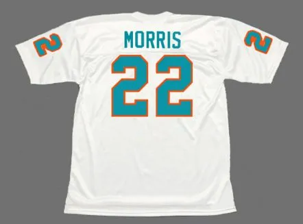 MERCURY MORRIS Miami Dolphins 1972 Throwback NFL Football Jersey 